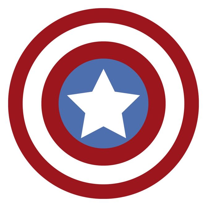 Painel Emblema Capitão América E.V.A - maxfesta