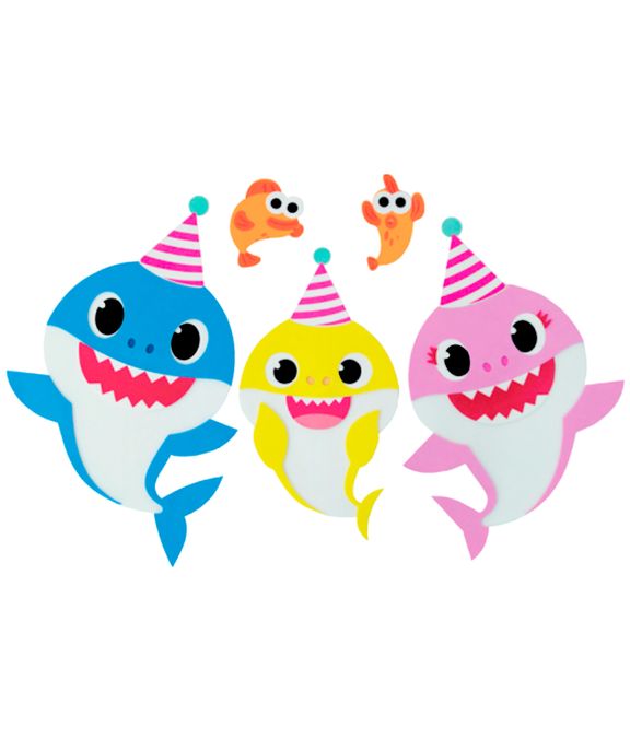 Painel Festa Baby Shark Familia Maxfesta