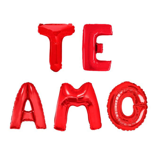 Balão Metalizado Te Amo Vermelho maxfesta