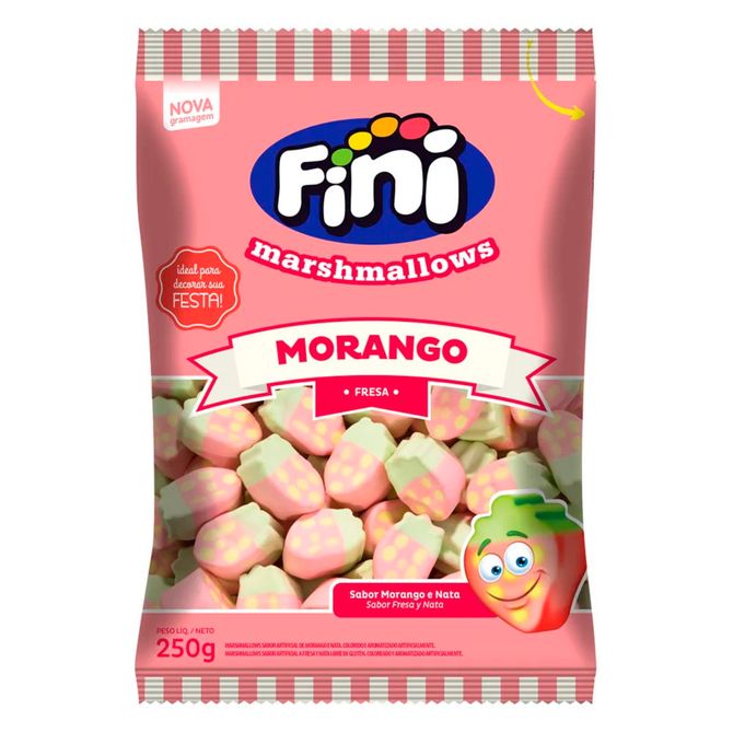 Marshmallow Morango 250g - Fini