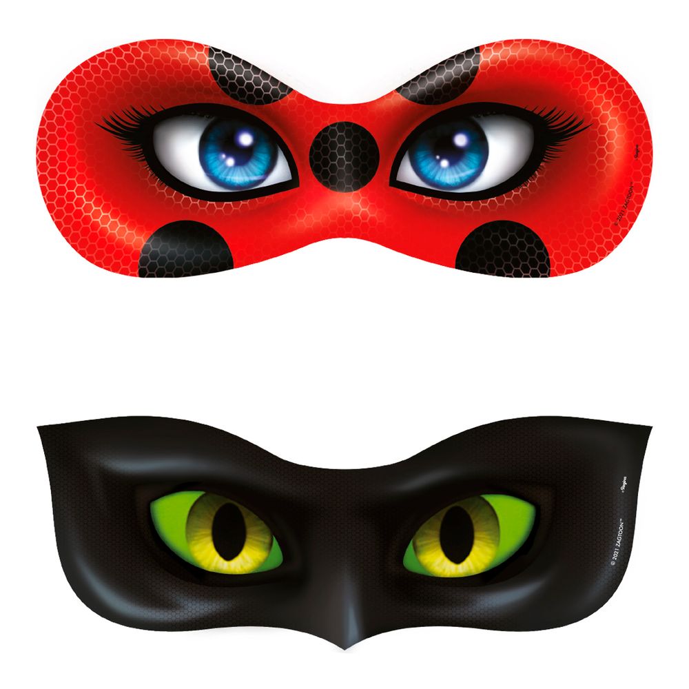 Máscara Ladybug 06 unidades maxfesta