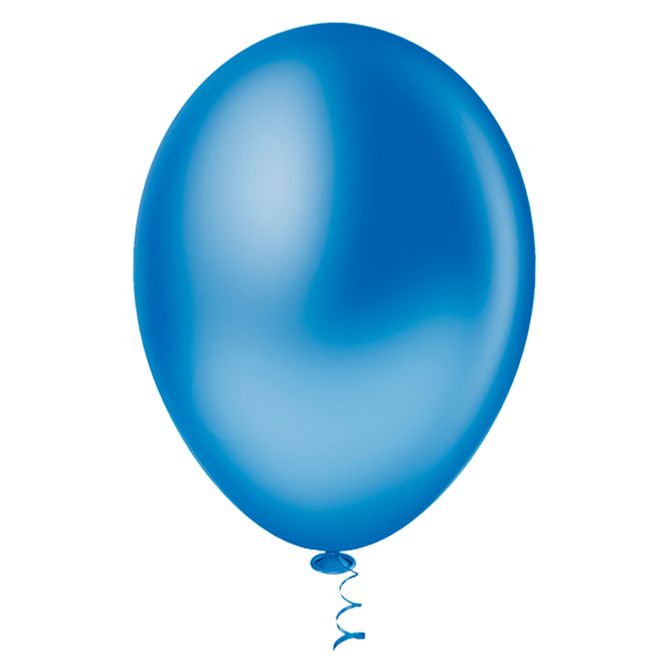 Balão 7 Liso Azul - 50 unidades