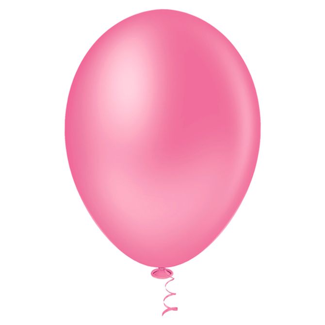 Balão 7 Liso Rosa Forte - 50 unidades