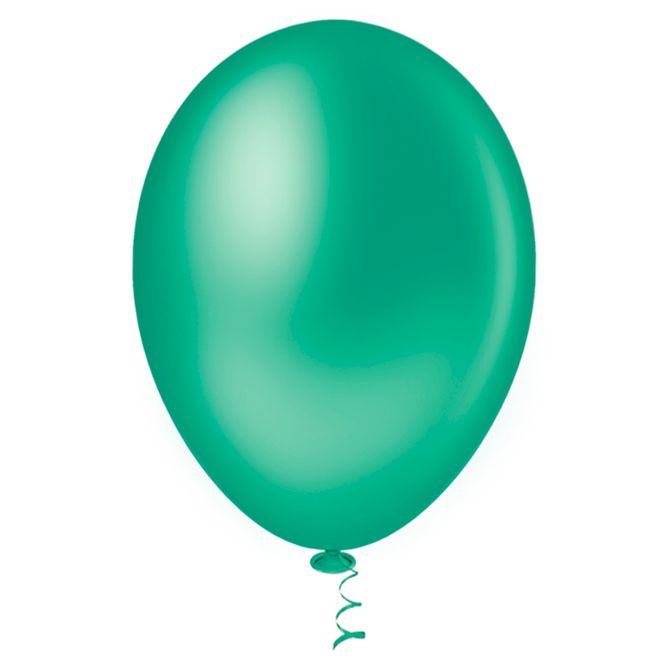 Balão 7 Liso Verde Bandeira - 50 unidades