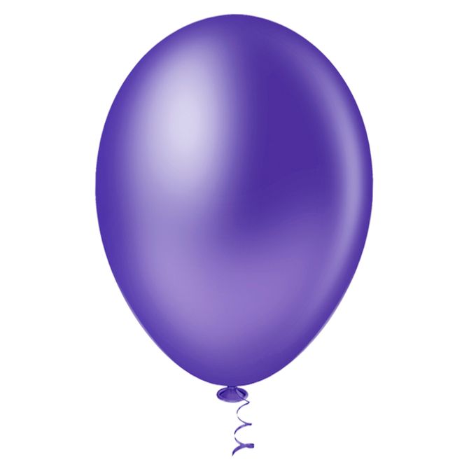 Balão 7 Liso Violeta - 50 unidades