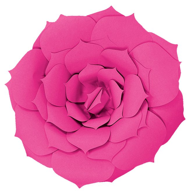 Flor de Papel 25cm - Pink - maxfesta