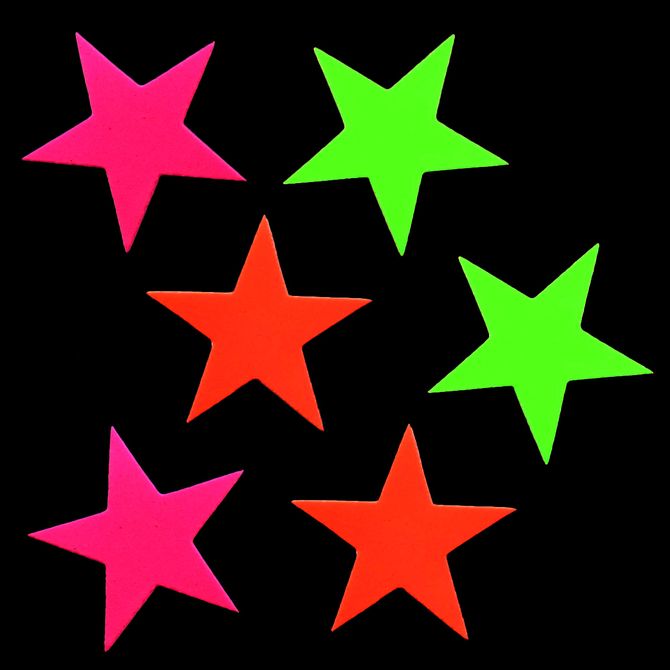 Palito Decorativo Estrelas Neon