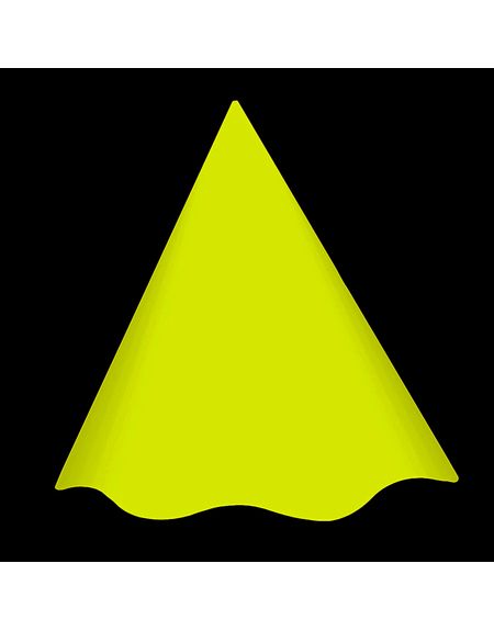 Chapéu Coquinho Gliter Amarelo Neon - maxfesta